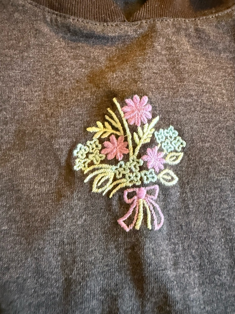 Cabin Creek Black Tank Top with Small Multicolor Floral Motif - Picture 4 of 6